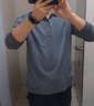 南极人长袖t恤男秋季翻领纯色打底衫爸爸T恤男士潮流上衣秋装polo领衣服 实拍图