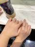 中国黄金（CHINA GOLD）黄金戒指男女足金莫比乌斯托帕石情侣对戒情人节生日礼物送男女友 【只为你闪亮】莫比乌斯【女戒】约1.5g+品牌礼盒 实拍图