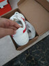 回力小白鞋学生情侣男鞋透气运动休闲鞋女帆布鞋 白红328 37 实拍图