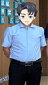 南极人（Nanjiren）衬衫男 纯色商务休闲衬衣舒适透气短袖白衬衫男 浅蓝色短袖衬衫XL 实拍图