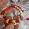 六福珠宝足金硬金吉祥虎头BB黄金转运珠路路通宝宝礼计价HIGTBB0002 2.90克(含工费640元) 实拍图
