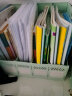 西玛（SIMAA）文件框莫兰迪桌面办公室多层档案报告书籍学生书立文件栏筐收纳盒塑料收纳 抹茶绿6156 实拍图