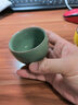 灵青坊 茶杯主人杯单杯大号精品青瓷手工品茗杯品茗杯单个哥窑冰裂纹开片可养主人杯家用喝茶个人杯功夫茶具 哥窑梅子青 实拍图