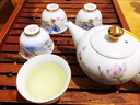 九楼阁 景德镇青花高温陶瓷仿古白酒酒壶酒杯酒具套装高脚杯酒具1壶10杯 黄釉帝王龙 礼盒包装+托盘 实拍图