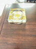 贝鲁斯水晶烟灰缸创意个性大号玻璃烟灰缸办公室酒店客厅摆件印字印标 透明20厘米（大号） 实拍图