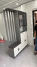 沐希拓鞋柜门口一体柜大容量入户进门客厅鞋柜坐凳衣帽架一体玄关隔断柜 柜体长度140cm高级灰【左边凳】 实拍图