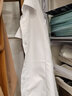 鸾姿白色衬衫女长袖职业衬衫正装工作服工装修身显瘦外穿打底衬衣 纯白长袖 L 95-105斤 实拍图