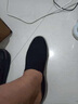 卡帝乐鳄鱼（CARTELO）老北京黑色低帮帆布鞋男士套脚一脚蹬懒人乐福鞋休闲薄底软底单鞋 黑色 42 实拍图