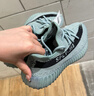 阿迪达斯Yeezy350灰湖绿夏日透气椰子男女休闲鞋HQ2060 UK1146 实拍图