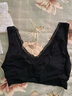 莫代尔内衣大码胖mm全罩无钢圈文胸加肥加大薄款运动背心抹胸女弹力胸罩 黑色 均码 120-160斤 实拍图
