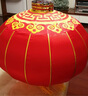 雄冠（XIONGGUAN）灯笼装饰户外绸缎铁口广告印字大门阳台走廊元旦春节大红灯笼 80#绸缎直径50CM一个 实拍图