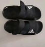 阿迪达斯 （adidas）童鞋露脚趾儿童凉鞋夏季款男童女童魔术贴软底小大童沙滩鞋GW0344 GW0344 黑 33 码/1uk/脚长20cm 实拍图