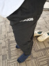 阿迪达斯（adidas）男裤 2024夏季新款运动裤跑步健身训练休闲裤子三条纹舒适长裤 HI3280/黑色小脚裤 XL(185/90A) 实拍图
