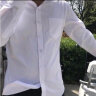 南极人衬衫男 纯色长袖商务衬衫男士棉质舒适透气衬衣外套修身西装白衬衫 1件装XL 晒单实拍图