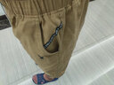 花花公子【2条装】短裤男夏季纯棉5五分裤韩版潮流中裤沙滩裤宽松休闲裤子 05卡其+05天蓝 4XL 【建议穿170斤以下】 实拍图