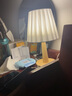 遇上佳人原木床头台灯卧室LED布艺氛围小夜灯宿舍家用书房实木装饰灯 原木床头灯【百褶款】 实拍图