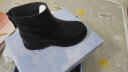 天美意靴子女商场同款短靴时装靴女靴加绒BH171DD3 黑色 35 实拍图