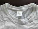 啄木鸟100%纯棉t恤女短袖2025夏季宽松上衣印花新款百搭中长款体恤ins潮 白色【R字母】 M 建议100-120斤 实拍图
