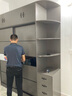 梦雅园衣柜卧室轻奢推拉门移门衣柜家用简易柜子储物柜衣橱梳妆台边柜 160主柜+顶+边柜 长200高240 实拍图
