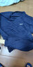 守约贤者秋冬季款男士纯色长袖t恤男V领韩版潮流秋衣宽松体恤衫加肥加大码 1183深蓝 M建议体重100-130斤 实拍图