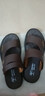 蜻蜓牌新款夏季真皮男士凉鞋真牛皮沙滩鞋皮凉鞋男凉拖鞋软底防滑凉拖两用外穿凉鞋中年人爸爸鞋 棕色 38 实拍图