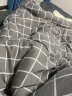 北极绒（Bejirog）磨毛水洗棉四件套双人床上用品床被套200*230cm 深灰1.5/1.8米床 晒单实拍图