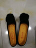 京睿老北京布鞋春秋夏季女鞋单鞋黑色工作鞋防滑平底透气一脚蹬工装鞋 黑色毛球 38 实拍图