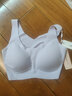 ubras无尺码免拆胸垫文胸女无钢圈胸罩无痕背心女聚拢内衣粉底液 柔灰紫 均码 -经典背心版(100-130斤) 实拍图