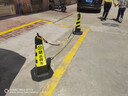 克鲁尼 反光路锥橡胶反光方锥雪糕筒路障警示柱4斤方锥（黄黑禁止停车） 实拍图