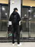 AFILMBY春季卫衣男潮流衣服冬装情侣冬季金丝绒加绒加厚卫衣套装男三件套 黑色 XL 实拍图