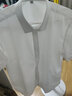 海派浩宇 短袖衬衫男免烫商务正装衬衣休闲平纹纯色职业装上衣修身男装 4030白色 L (40) 实拍图
