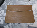 HOMEWAVE适用苹果电脑包macair皮套新款M5保护套MacBookPro14内胆包13.3 咖啡色 14英寸 实拍图