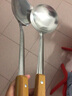 楚歌质优品不锈钢锅铲煎铲汤勺漏勺饭勺烹调工具家用厨具厨房用品炒菜铲炒勺 加厚2件套【锅铲+煎铲】 实拍图