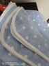 迷人居六层纱布毛巾被纯棉夏季薄款婴儿儿童8层午睡小毯子盖毯 六层纱布全棉-波点蓝 120*150 cm全棉纱布 实拍图