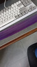 范罗士人体工学硅胶护腕 水晶硅胶台电键盘托 家用游戏鼠标垫办公电脑桌垫 (魅惑紫)91437 实拍图