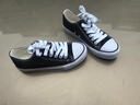人本黑色帆布鞋女2024春季新款韩版ulzzang学生百搭ins情侣潮鞋子 黑色-（偏大，建议拍小一码） 37 实拍图
