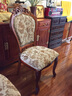 艾米河 实木雕花欧式餐椅美式布艺餐椅 酒店休闲扶手椅 商务会所洽谈椅  无扶手椅欧式实木 实拍图
