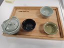 汝道 汝窑快客杯一壶一杯可养开片旅行功夫茶具套装 陶瓷茶壶茶杯办公室泡茶器 汝窑-祥云快客杯旅行包装 实拍图