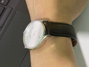 积优（JEAYOU）浪琴名匠表带真皮优原装手表带男士代用浪琴八针月相四针康卡斯博雅律雅瑰丽女先行者优原厂牛皮 【纯色】黑色 表耳18mm，表扣18mm 蝴蝶扣 实拍图
