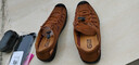 【真牛皮】GENAI凉鞋男士夏季镂空透气包头凉皮鞋真皮男鞋洞洞鞋沙滩鞋青中老年人爸爸鞋上线防滑沙滩鞋 黄棕色【手工牛皮定制】 43码 实拍图