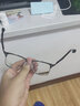 蔡司（ZEISS）镜片近视眼镜框大脸男士防蓝光蔡司眼睛近视镜框半框大框加宽镜框 3039 黑枪 1.56康美达防雾防蓝光0-400 实拍图