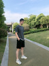 花花公子【两件套】短袖t恤男士套装衣服短裤子休闲裤五分裤夏季半袖男装T 灰色 XL 实拍图