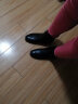 康奈女鞋子 冬季女士牛皮靴子女新款加毛单靴休闲马丁靴女短靴大码 黑色 38 实拍图