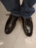 蜻蜓牌男士棉皮鞋男真皮冬季加绒保暖休闲黑色软皮内增高商务正装婚鞋子 黑色冬季加绒款 43 实拍图