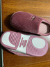 回力棉拖鞋男秋冬季灯芯绒居家鞋女中国风防滑家用情侣款加绒保暖拖鞋 素面皮红0179 36-37 【标准码】 实拍图