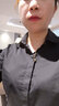 DGPZ 衬衫女职业正装工作服OL百搭通勤衬衣面试服打底衫G1632 黑色长 XL 实拍图