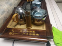 恒越 紫砂茶具套装四合一全自动电磁炉茶盘茶台茶海冰裂整套茶具汝窑功夫茶壶茶杯茶具套装家用 18祥云瓷板玻璃全自动 实拍图