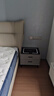 实木轻奢床头柜简约现代主卧家用迷你岩板50cm简约储物收纳柜 三色灯+无线充【颜色备注】双抽 50*40*48cm 实拍图