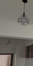 域能 现代简约楼梯吊灯客厅餐厅过道酒店吧台创意灯具工业风个性灯饰 25CM白罩黑框 实拍图
