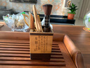 融匠 茶道六君子套装功夫茶具配件泡茶工具茶夹茶勺杯叉养壶笔茶刀针 【书法帖】金丝楠木(纯铜配件) 实拍图